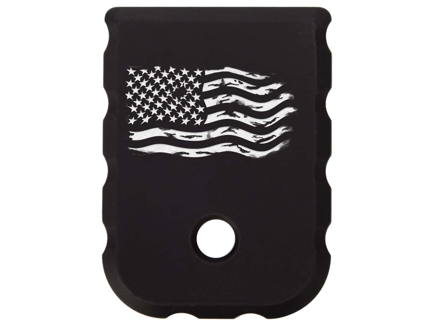 NDZ Enhanced Thick Magazine Plate Aluminum Black Fits Glock 17 19